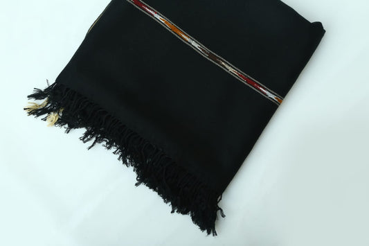 Wool Shawl Jet Black