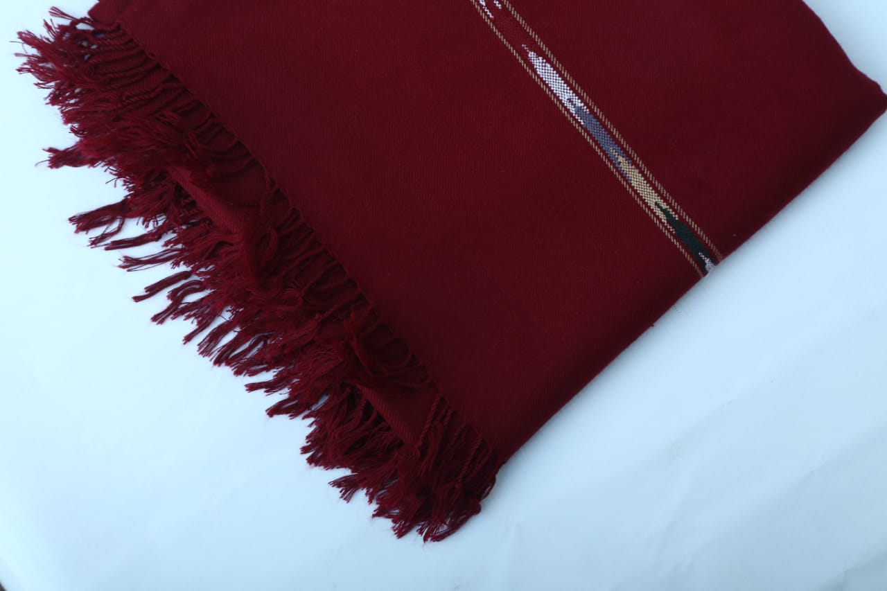 Wool Shawl  Mahroon
